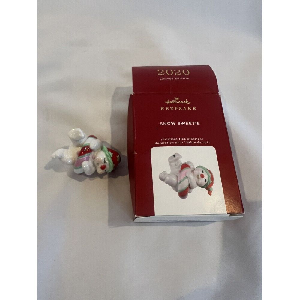 Hallmark Keepsake Snow Sweetie 2020 Limited Edition Christmas Ornament Snowman - Picture 3 of 5